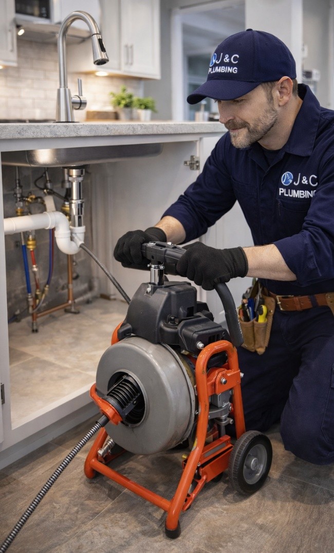 drain cleaning Indianapolis IN service in residential kitchen